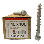 Анкер-шуруп по бетону Trusty Tools SAF 10х100 (25 шт.)